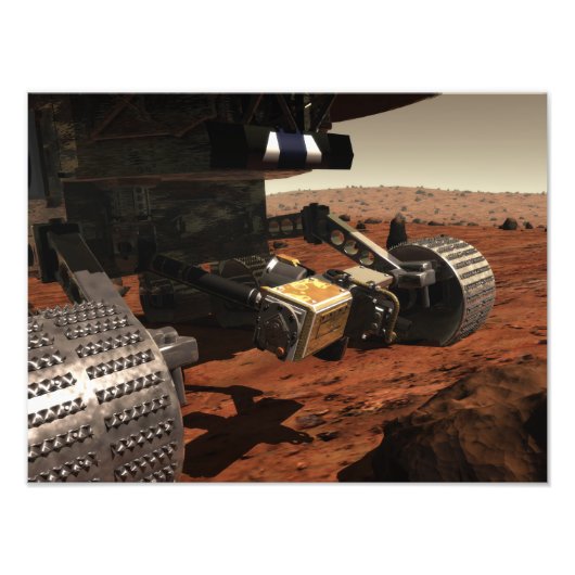 Een close-up uitzicht van de arm op de Mars van NA Foto Afdruk (Voorkant)