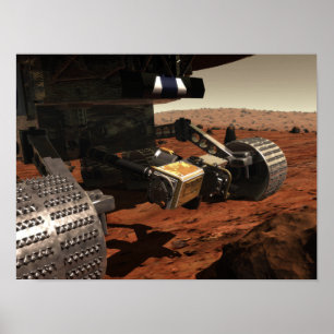 Een close-up uitzicht van de arm op de Mars van NA Poster