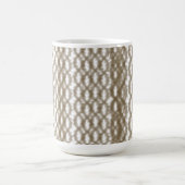 Een close-up uitzicht van een kriskras gaasrooster koffiemok (Center)