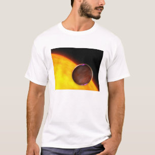 Een close-up van een buiten zonne-energie planeet t-shirt