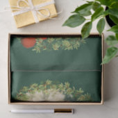 Een Close-up van een Gelukkige Sinterklaas in een Tissuepapier (Geschenk)