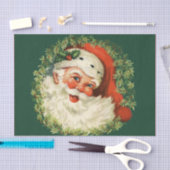 Een Close-up van een Gelukkige Sinterklaas in een Tissuepapier (Craft)