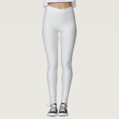 Een close-up van een lege witte gestructureerde op leggings (Voorkant)