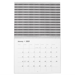 Een close-up van een pluizige oranje en witte kat  kalender