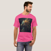 Een close-up van een vogel met veren op zijn hoofd t-shirt (Voorkant volledig)