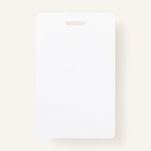 Een close-up van een wit sleeve gemaakt van een gl badge (Voorkant)