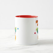 Een clown en een woordspel. mok (Midden)