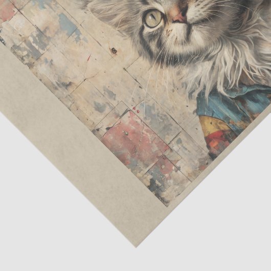 Een clown kitten in  papier verdrinken - (Detail)