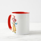 Een clown nodigt je uit te dansen. mok (Voorkant links)