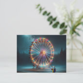 Een clown verwelkomt briefkaart (Staand voorkant)