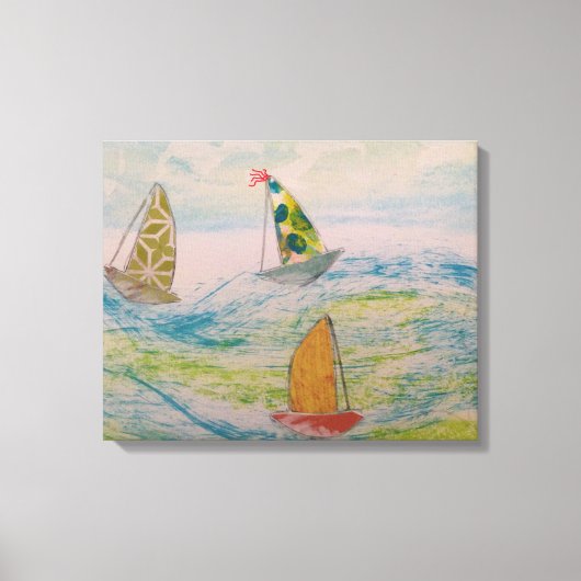Een Clowns Hoed Zeil Canvas Afdruk (Voorkant)
