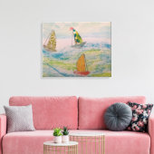 Een Clowns Hoed Zeil Canvas Afdruk (Insitu (Woonkamer))