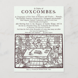 Een cluster van Coxcombes' door John Taylor Briefkaart