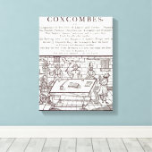 Een cluster van Coxcombes' door John Taylor Canvas Afdruk (Insitu (Houten vloer))
