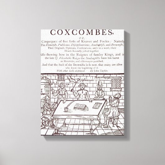 Een cluster van Coxcombes' door John Taylor Canvas Afdruk (Voorkant)