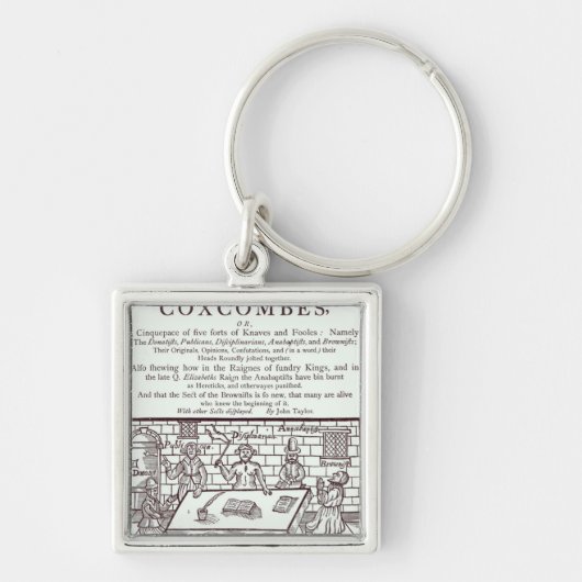 Een cluster van Coxcombes' door John Taylor Sleutelhanger (Voorkant)