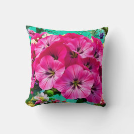 Een cluster van roze bloemen kussen