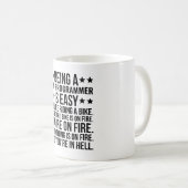 Een cnc-programmeur zijn is eenvoudig, het is net koffiemok (Voorkant rechts)