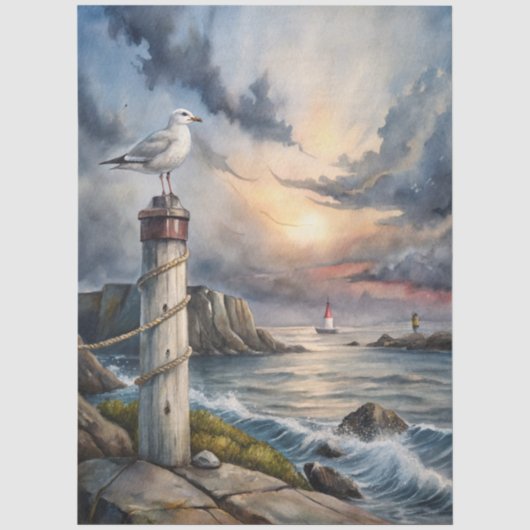Een Coastal Series Design 28 Tissuepapier (Voorkant)