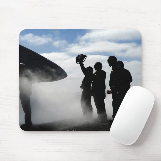 Een cockpitbemanningslid muismat (Met muis)