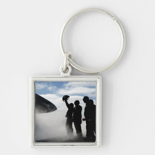 Een cockpitbemanningslid sleutelhanger (Voorkant)