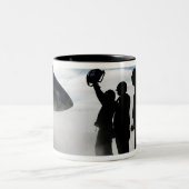 Een cockpitbemanningslid tweekleurige koffiemok (Center)