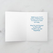 Een cocktailglas schets Happy Birthday Kaart (Binnen)