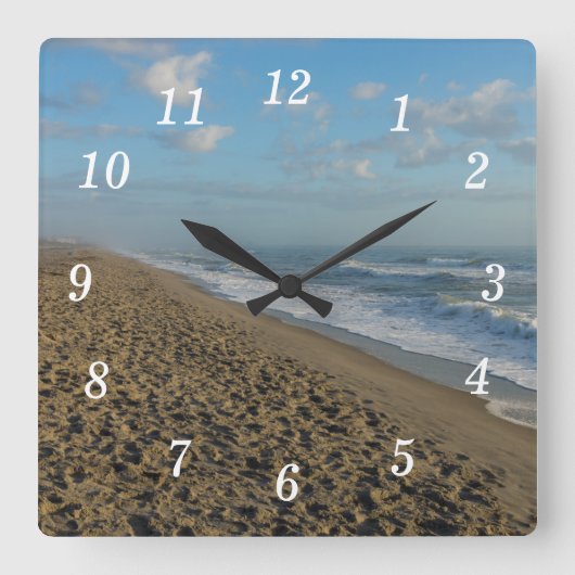 Een cola Beach Morning Wall klok (Voorkant)