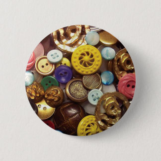 Een collage van Buttonnen, met inbegrip van gele w Ronde Button 5,7 Cm