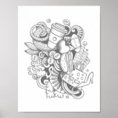 Een collage van Diverse Punten die Poster kleven v (Voorkant)