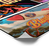 Een collage van een muziekconcert poster (Hoek)