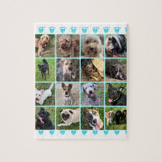Een collage van Honden Puzzle Legpuzzel (Verticaal)