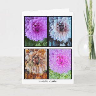 Een Collectie Dahlias-kaart Kaart