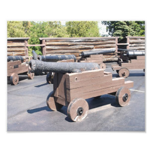 Een Collectie kanonnen Foto Afdruk
