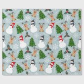 Een Collectie met kerst iconen Cadeaupapier (Vlak)