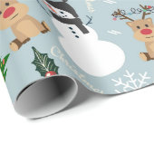 Een Collectie met kerst iconen Cadeaupapier (Rol Hoek)