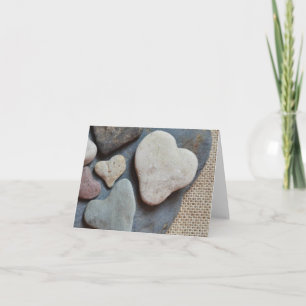 Een collectie van Heart Shaped Rocks Kaart