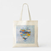 Een Collectie van kleurrijk Afstuderen Tote Bag (Achterkant)