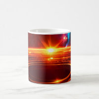 Een collectie van zonnestelsel planeet mokken