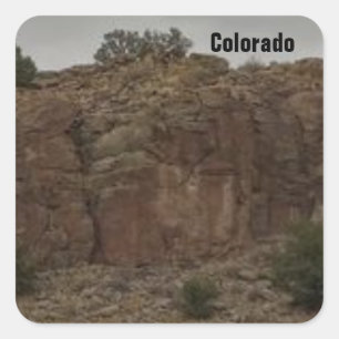 Een Colorado Foto-Stickers Vierkante Sticker