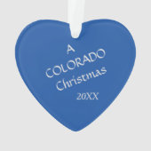 Een colorado kerstsnowflake ornament (achterkant)