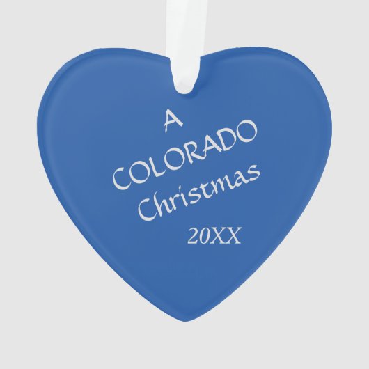 Een colorado kerstsnowflake ornament (achterkant)