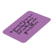 "Een comfortzone is een prachtige plek..." frase Magneet (Linkerzijde)