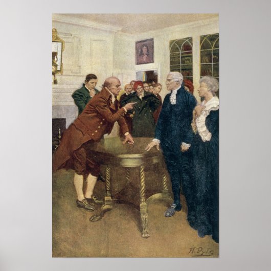 Een comité van patriotten dat een ultimatum stelt poster (Voorkant)