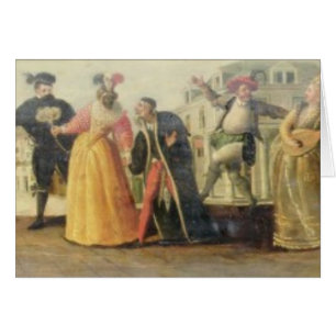 Een Commedia Dell Arte-groep voor een renaissance 