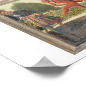 Een Commedia Dell Arte-groep voor een renaissance  Poster (Hoek)