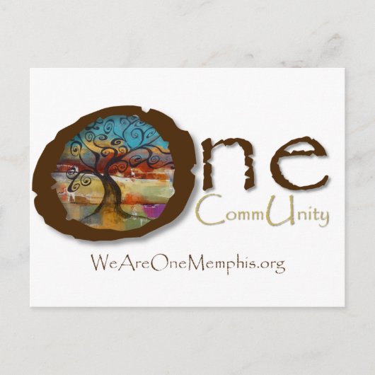 Eén CommUnity met Bonnie Gravette van Berkana Blue Briefkaart (Voorkant)