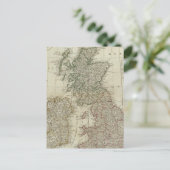 Een complete kaart van de Britse eilanden (Staand voorkant)