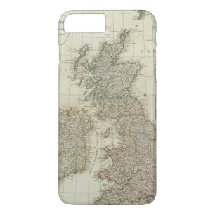 Een complete kaart van de Britse eilanden iPhone 8/7 Plus Hoesje