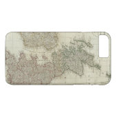Een complete kaart van de Britse eilanden Case-Mate iPhone Case (Achterkant (Horizontaal))